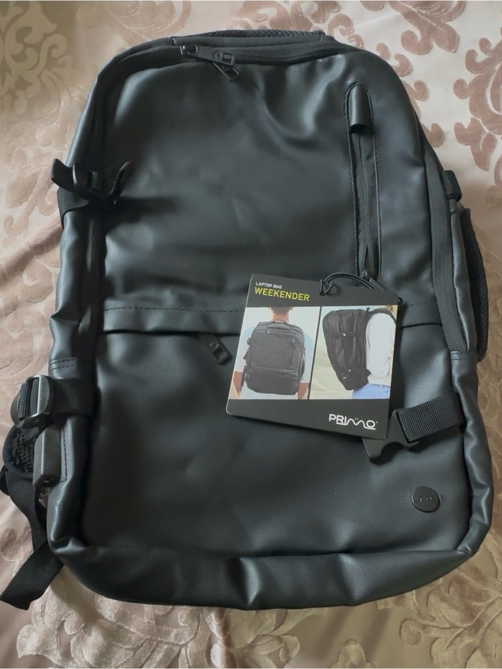 PRIMO Weekender Men's Laptop Backpack - Black